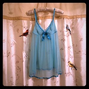 Blue sheer VS sleepwear lingerie sz M